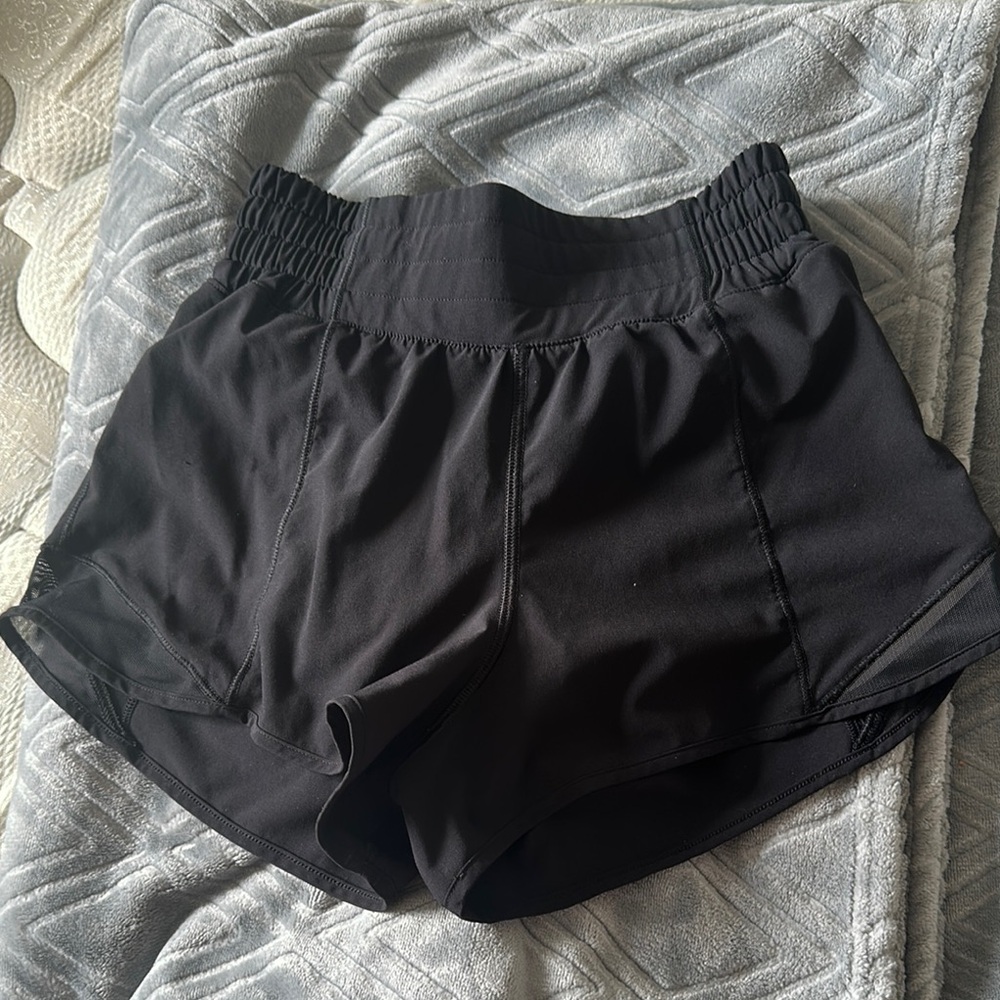 Women's Black Lululemon shorts